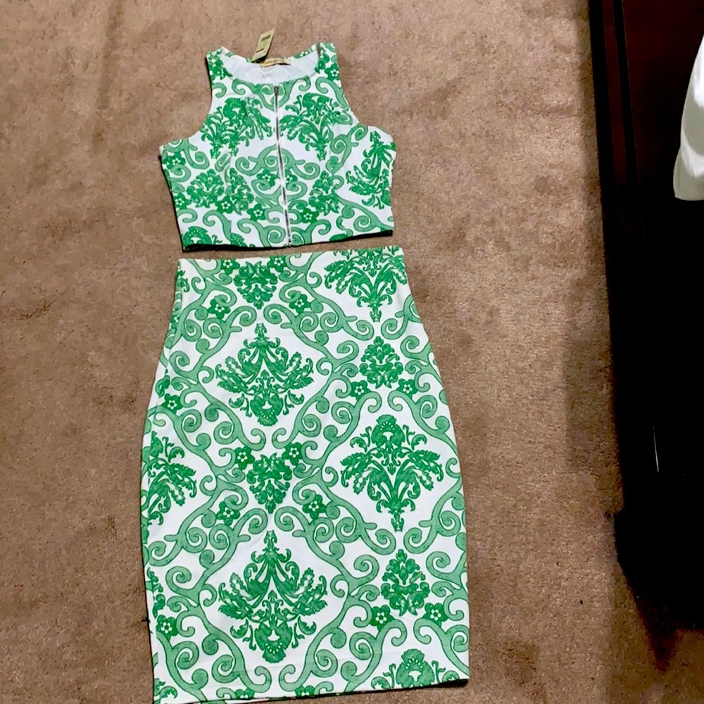 NWT Arden B crop top and high waist skirt